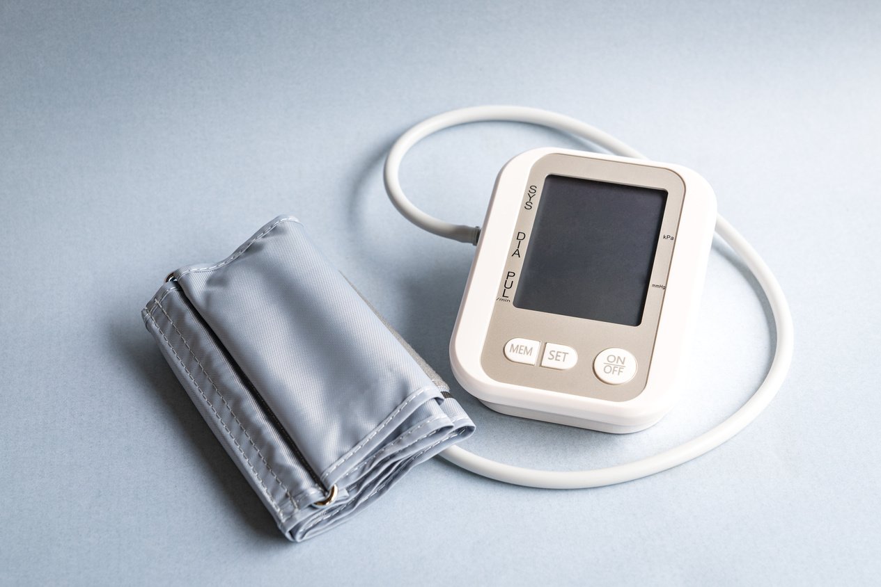 Digital blood pressure monitor device.